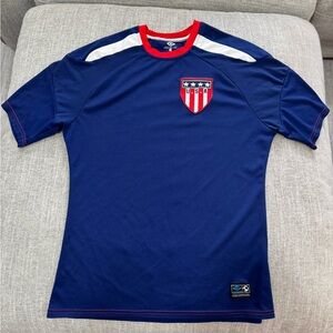 USA Soccer Jersey Blue USMNT Fan Shirt G-III Men’s Small